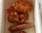 幕の内弁当の残り甘酢あんがらめ作り方1写真