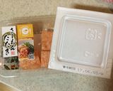 納豆とサーモンたたき丼作り方1写真