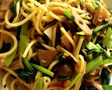 ♡ハムときのこと小松菜の和風パスタ♡作り方5写真