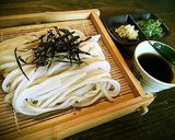 ラー油入り肉うどんつけ麺(冷うどん)作り方1写真
