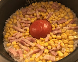トマトとコーンの洋風炊き込みご飯作り方4写真