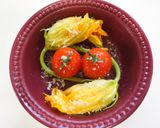 時季物 特別な美味しさ【ズッキーニの花】作り方5写真