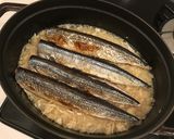 糠秋刀魚の炊き込みご飯、梅干し添え作り方4写真