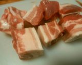 豚バラ肉の梅角煮作り方1写真