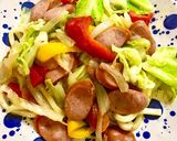 ウィンナーの焼うどん☆野菜タップリ♪作り方5写真