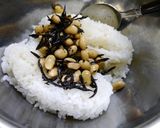 痛風対策!大豆ひじきご飯作り方1写真