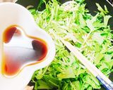 ✿水菜と豚バラのバタポン炒め✿作り方3写真