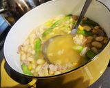 簡単！アスパラと大豆のとろりんスープ作り方4写真
