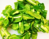 レンジだけで簡単！ピーマンのごまあえ作り方1写真
