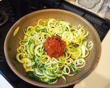 ズッキーニのトマトソースパスタ作り方3写真