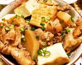 【鶏手羽元・大根・厚揚げのポン酢煮】作り方6写真