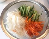 お野菜モリモリ我が家の5色なます作り方1写真