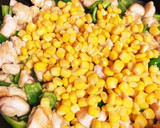 ささみとコーンとピーマンの中華炒め作り方4写真