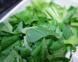 小松菜といかなごくぎ煮の卵とじ作り方1写真