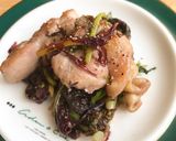 からし菜と鶏肉のクレイジーソルト炒め作り方5写真