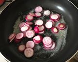 ラディッシュと水菜の和風バター醤油炒め作り方3写真
