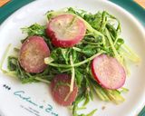 ラディッシュと水菜の和風バター醤油炒め作り方6写真