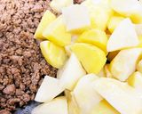簡単！ じゃがいもとそぼろのカレー風味作り方3写真