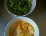 そら豆と卵のガーリック炒め作り方3写真
