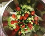 お腹いっぱいになる、大麦サラダご飯作り方5写真