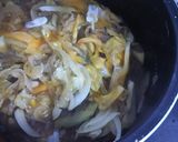 茄子と新玉ねぎの玉子とじ作り方7写真
