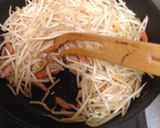 給料前に！もやしの【焼きそばソース】炒め作り方3写真