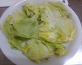 豆腐とレタスとあみえびのぽん酢サラダ作り方1写真