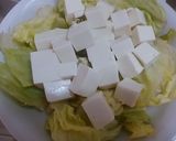 豆腐とレタスとあみえびのぽん酢サラダ作り方2写真