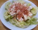 豆腐とレタスとあみえびのぽん酢サラダ作り方4写真