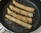 オクラの豚肉巻き作り方4写真