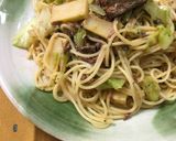 鯖缶で味付けいらず！和風パスタ作り方5写真