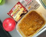 トマト&ハンバーグ&チーズカレー作り方1写真