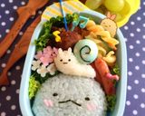 すみっコぐらしキャラ弁とかげとにせつむり作り方6写真
