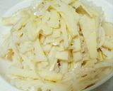 淡竹(はちく)のニンニク炒め作り方3写真