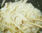 淡竹(はちく)のニンニク炒め作り方4写真
