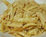 淡竹(はちく)のニンニク炒め作り方6写真