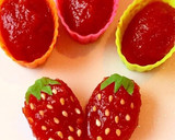 いちご型ケチャップ（ぷるるんアガー使用）作り方5写真