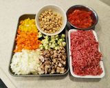 野菜と大豆たっぷり☆ヘルシーキーマカレー作り方1写真