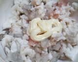 海老と鶏ひき肉のお焼き作り方3写真
