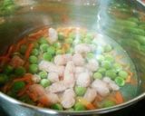 犬ごはん 鶏肉とエンドウ豆のスープ作り方2写真