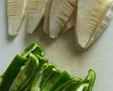 簡単豚肉と筍とピーマンのニンニク味噌焼き作り方1写真