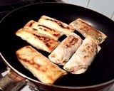 もやし★もやし水菜の焼き春巻き作り方7写真