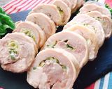 鶏もも蒸し鶏☆ネギチーズチキンロール作り方17写真
