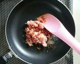 ガッツリ☆肉味噌ベーコンエッグ冷やし麺。作り方2写真