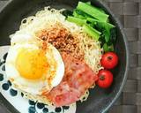 ガッツリ☆肉味噌ベーコンエッグ冷やし麺。作り方8写真