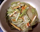 ピリっと辛い！ふきとかまぼこのきんぴら作り方5写真