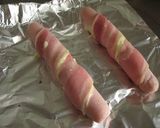 魚肉ソーセージの♪ベーコンチーズ巻作り方5写真