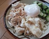 鶏ささみと長芋とオクラのぶっかけうどん作り方5写真