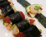 そら豆とサーモン＆マグロのフリッター作り方4写真