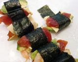 そら豆とサーモン＆マグロのフリッター作り方5写真